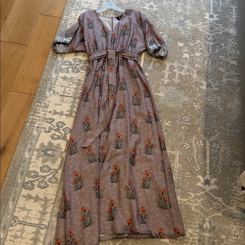 Sachin & Babi Floral Embroidered Maxi Dress